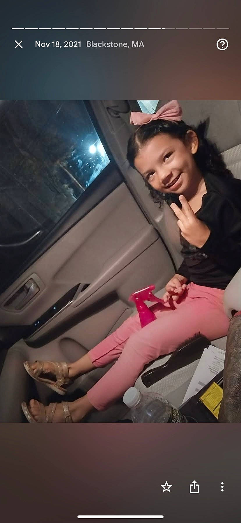 Gianalee is registered to the contest to win money with this photo: automotive_design, automotive_lighting, beauty, black_hair, car, fashion, fashion_design, flash_photography, hairstyle, human_leg, joy, knee, long_hair, motor_vehicle, mouth, person, personal_luxury_car, skin, smile, thigh