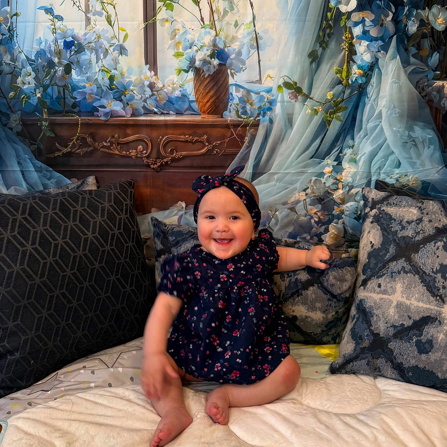 Anastasia joined the competition — help win amazing prizes! baby, bed, bedroom, couch, cushion, face, flower, flowerarrangement, furniture, head, herbal, herbs, homedecor, indoors, person, photography, plant, portrait, pottedplant, sitting