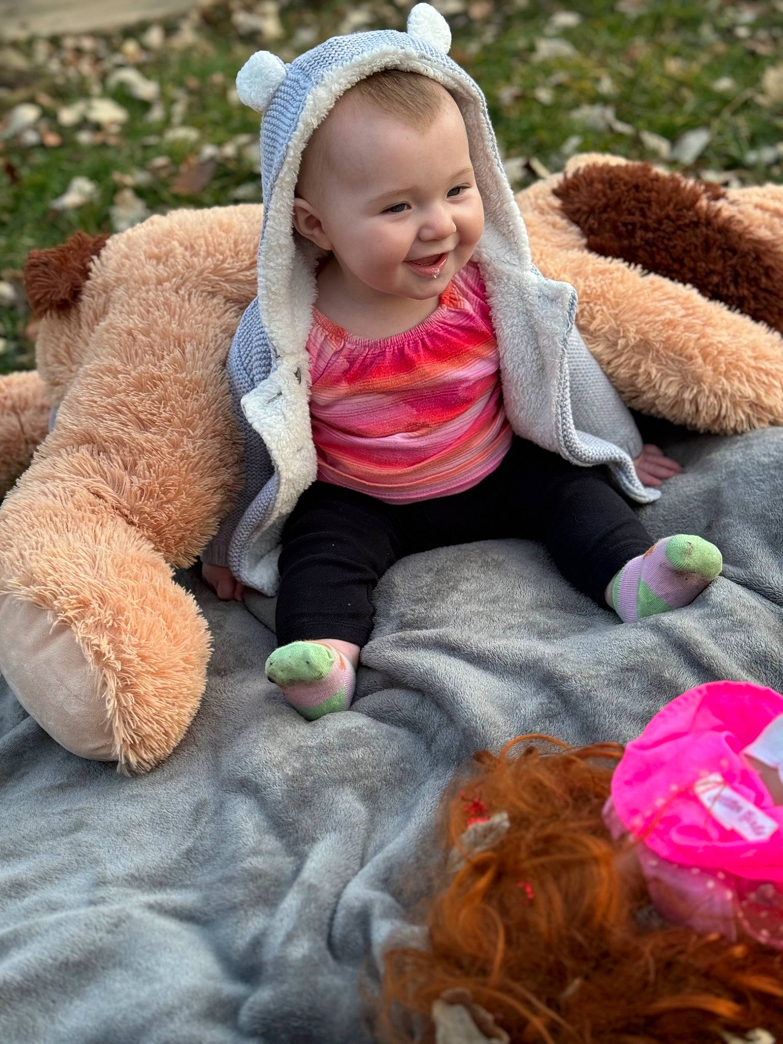 Julianna joined the competition — help win amazing prizes! baby, beauty, cap, child, face, fun, grass, happy, headgear, human, jacket, joy, mammal, people_in_nature, person, photograph, skin, snapshot, textile, toddler