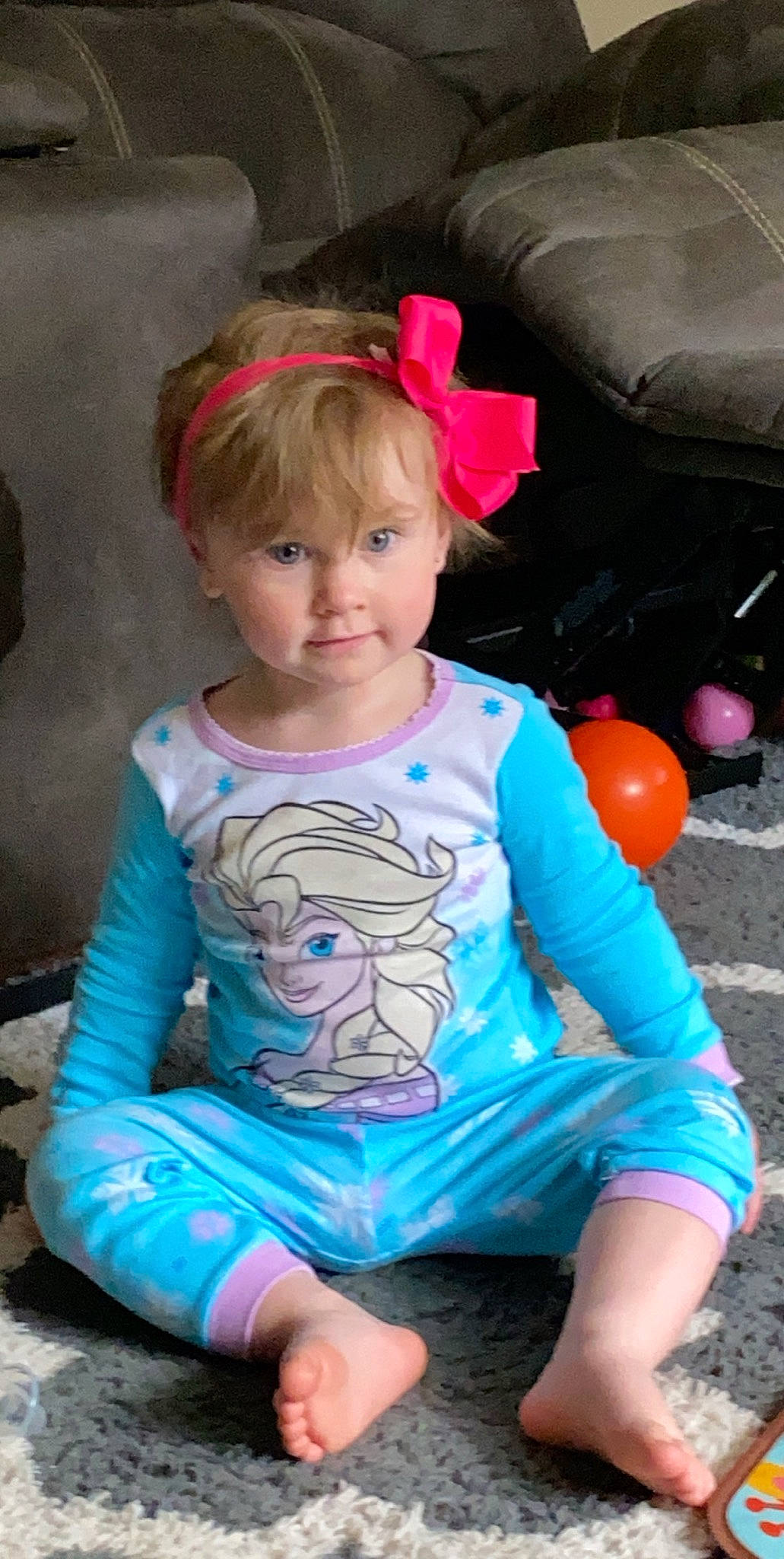 Jaylah joined the competition — help win amazing prizes! arm, child, person, play, sitting, sleeve, smile, toddler