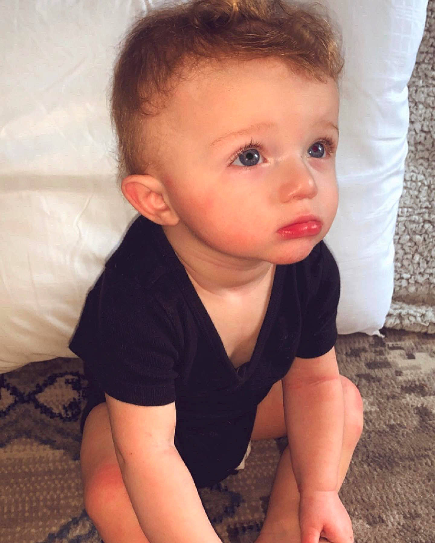 Colin joined the competition — help win amazing prizes! arm, baby, baby_toddler_clothing, cheek, comfort, eyelash, finger, flash_photography, floor, flooring, iris, joint, lip, mouth, neck, nose, person, shoulder, skin, sleeve