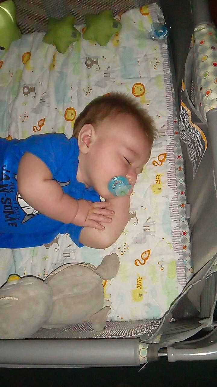 Bryson is registered to the contest to win money with this photo: baby, baby_products, bedtime, cheek, child, joy, nap, person, product, sleep, toddler