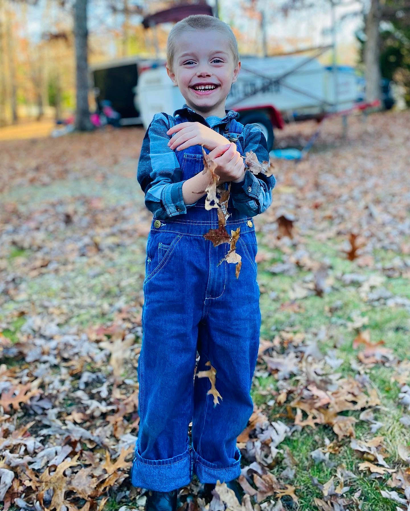 Rhyan joined the competition — help win amazing prizes! baby, baby_toddler_clothing, child, denim, dress, electric_blue, eye, face, grass, happy, joy, leisure, pattern, people_in_nature, person, sleeve, smile, soil, street_fashion, toddler