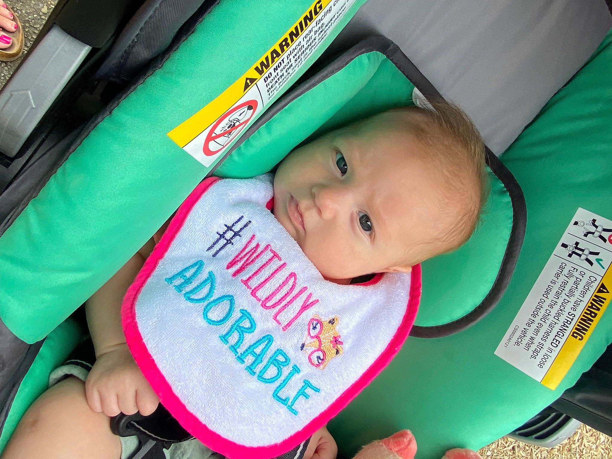 Paelynn is registered to the contest to win money with this photo: baby, baby_carriage, baby_products, baby_safety, baby_toddler_clothing, cheek, child, comfort, happy, person, plastic, product, skin, toddler