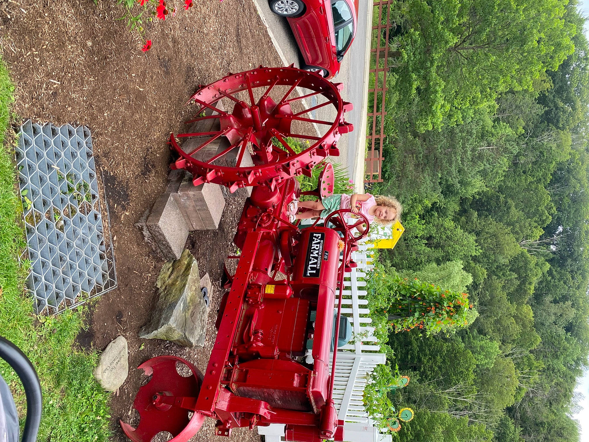 Penelope joined the competition — help win amazing prizes! auto_part, automotive_tire, automotive_wheel_system, bicycle_tire, building, city, event, grass, landscape, leisure, motor_vehicle, nature, person, plant, pole, red, tire, tree, urban_design, vehicle