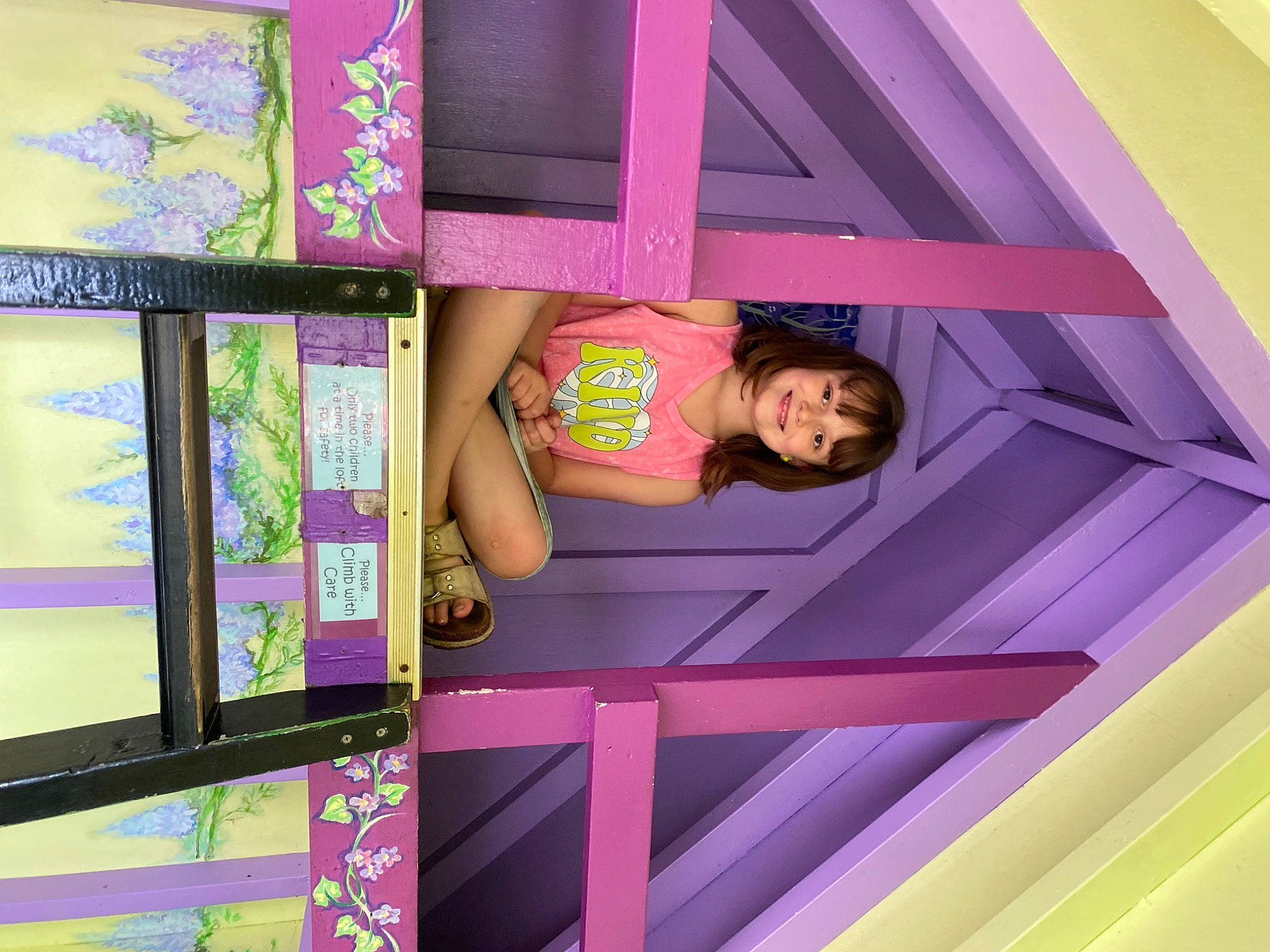 Paisley is registered to the contest to win money with this photo: art, ceiling, electric_blue, fun, joy, magenta, pattern, peach, person, pink, product, purple, rectangle, room, smile, t_shirt, textile, tints_and_shades, violet, visual_arts