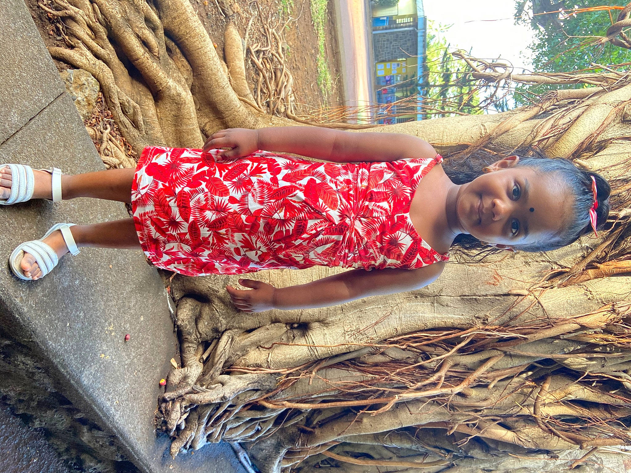 Maellya a rejoint le concours — aidez-le/la à gagner de superbes lots ! branch, cool, dress, fawn, foot, fun, grass, happy, human_leg, joy, leisure, long_hair, people_in_nature, person, plant, sitting, street_fashion, thigh, tree, trunk