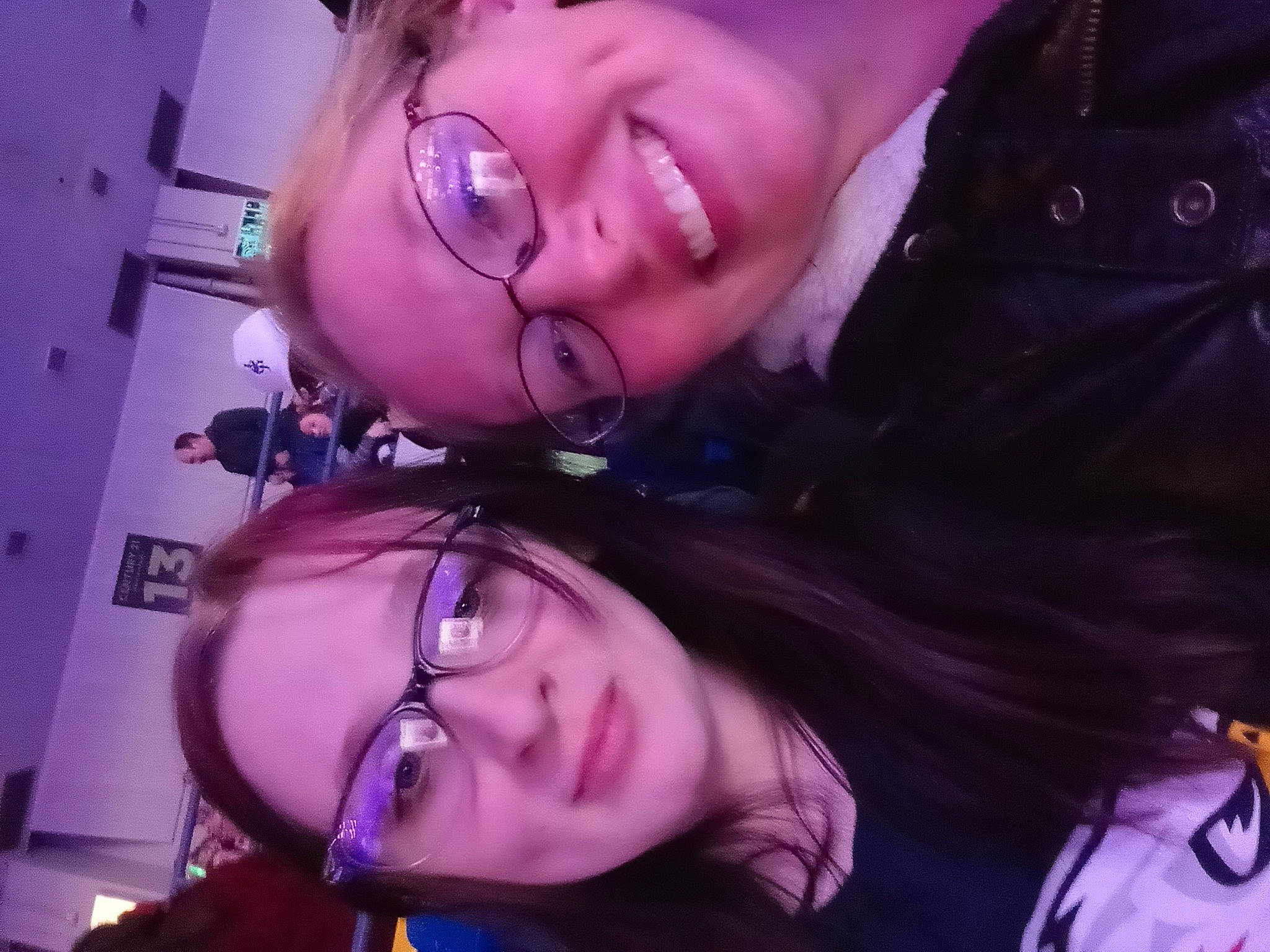 Morgan joined the competition — help win amazing prizes! cheek, chin, ear, eyebrow, eyelash, eyewear, face, facial_expression, forehead, glasses, hairstyle, jaw, joy, lip, mouth, nose, organ, person, purple, skin