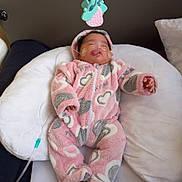 Dilasa joined the competition — help win amazing prizes! baby, infant, sleeping, onesie, heart_pattern, pink_clothing, gray_clothing, pillow, medical_tubes, nasal_cannula, indoor, soft_toy, peaceful, newborn, child, person, bed, blanket, cute, resting