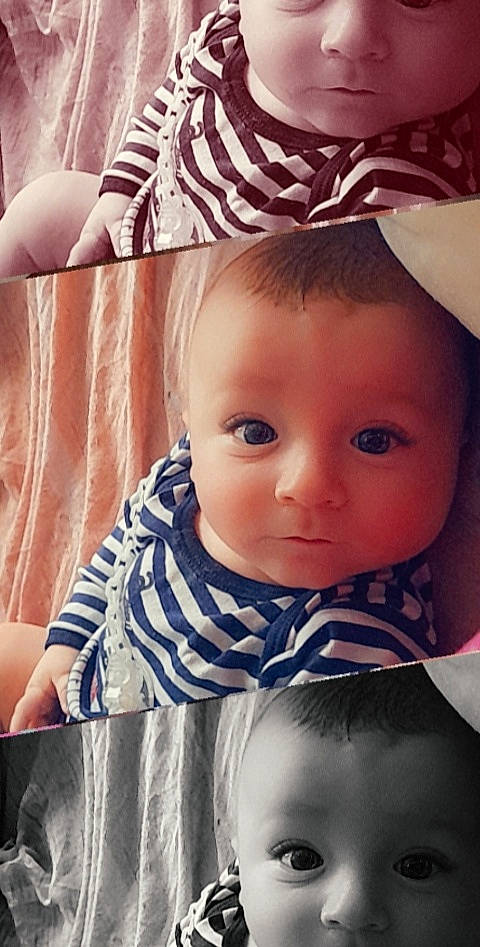 Thyméo participe au concours pour gagner de l'argent avec cette photo : baby, baby_toddler_clothing, cheek, chin, dress, eye, eyebrow, eyelash, flash_photography, hairstyle, happy, iris, lip, mouth, neck, nose, person, product, skin, sleeve