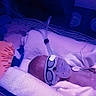 Josephine joined the competition — help win amazing prizes! baby, infant, sleeping, hospital, nursery, blanket, pacifier, medical_tubes, monitoring, bed, bedding, hand, head, portrait, indoor, purple_lighting, resting, newborn, medical_care, cozy