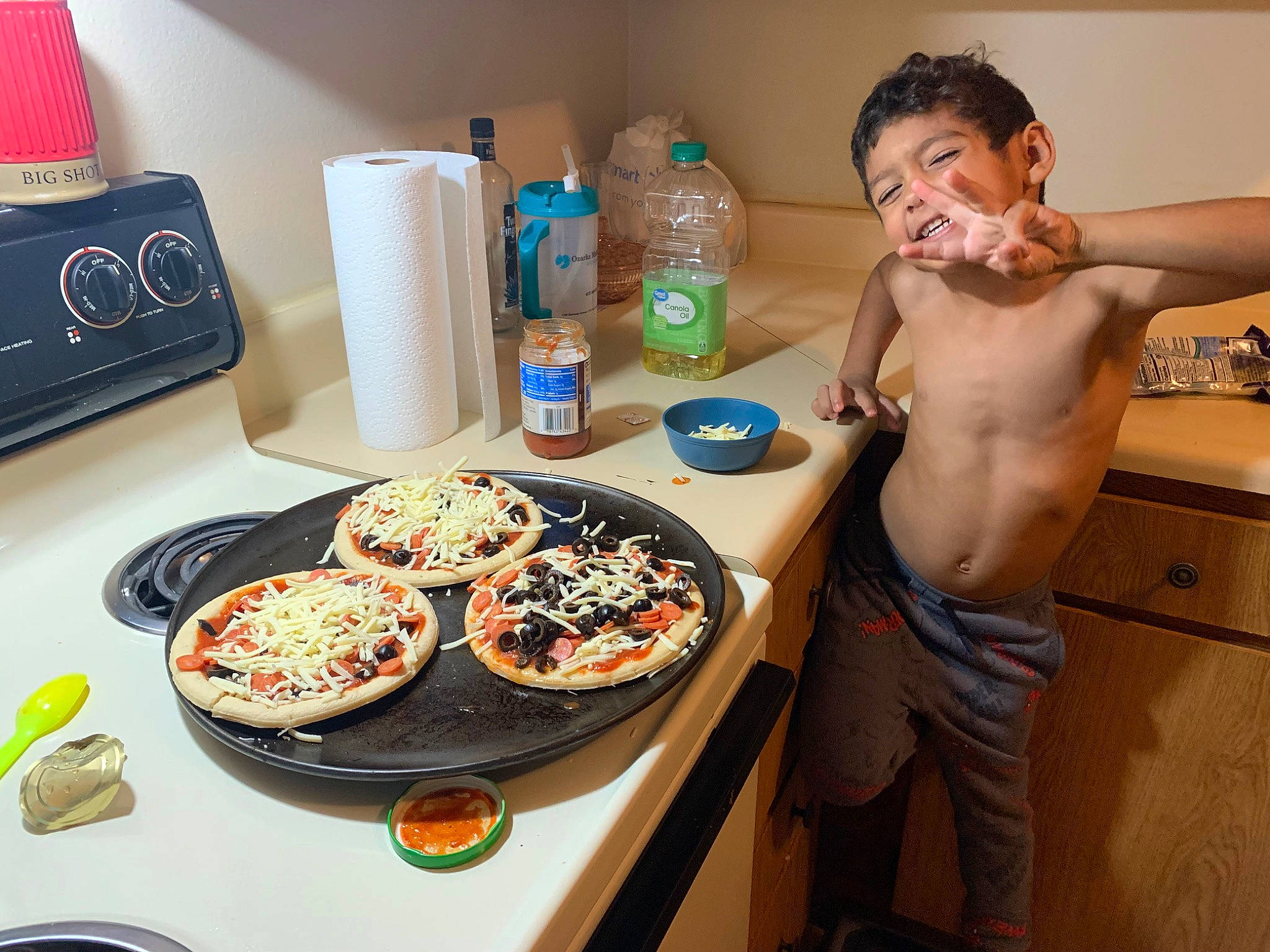 Aziri is registered to the contest to win money with this photo: baking, cabinetry, cake, comfort_food, cooking, countertop, cuisine, dessert, dishware, finger_food, food, ingredient, kitchen, kitchen_appliance, person, plate, platter, recipe, serveware, table