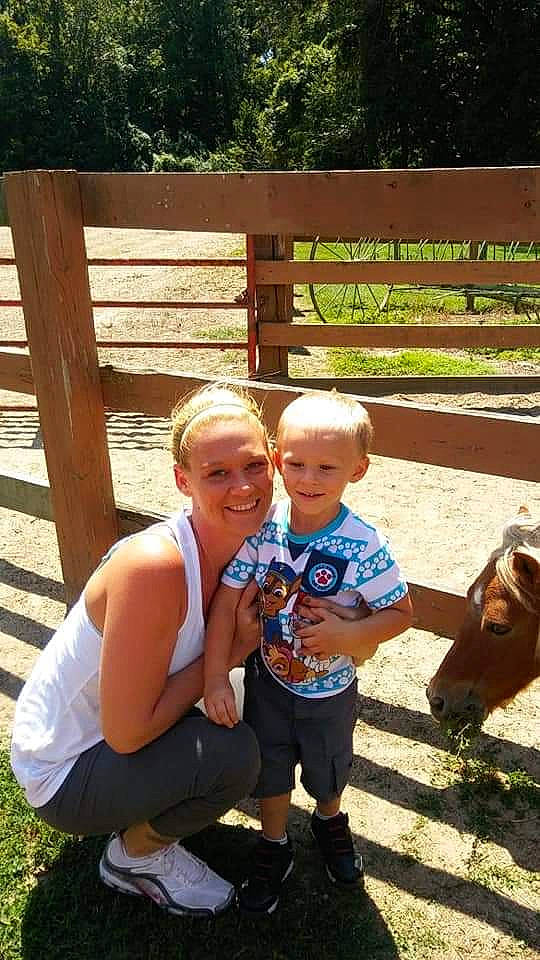 Conrad is registered to the contest to win money with this photo: child, fawn, joy, person