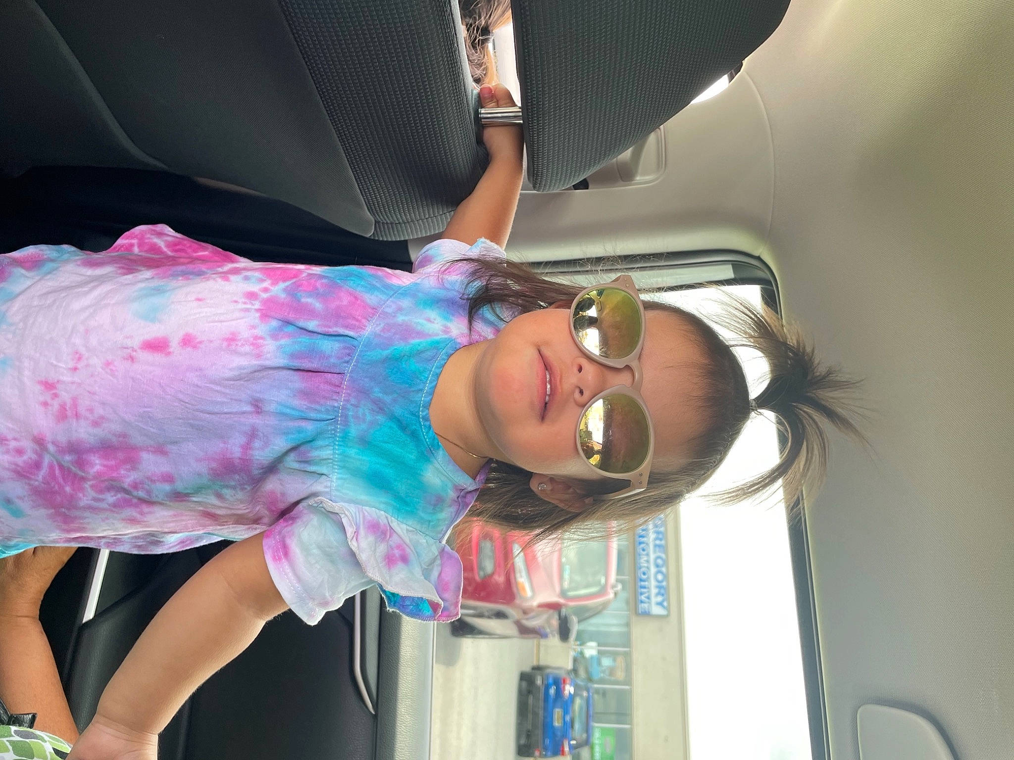 Avayah joined the competition — help win amazing prizes! automotive_design, eyewear, fashion_design, fun, happy, human_leg, leisure, luxury_vehicle, magenta, person, pink, sandal, smile, street_fashion, sunglasses, thigh, vision_care