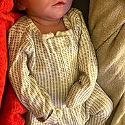 Elijah is registered to the contest to win money with this photo: baby, sleeping, newborn, pajamas, blanket, soft, cozy, infant, child, face, resting, cute, warm, bed, comfort, peaceful, portrait, clothing, indoors, relaxation