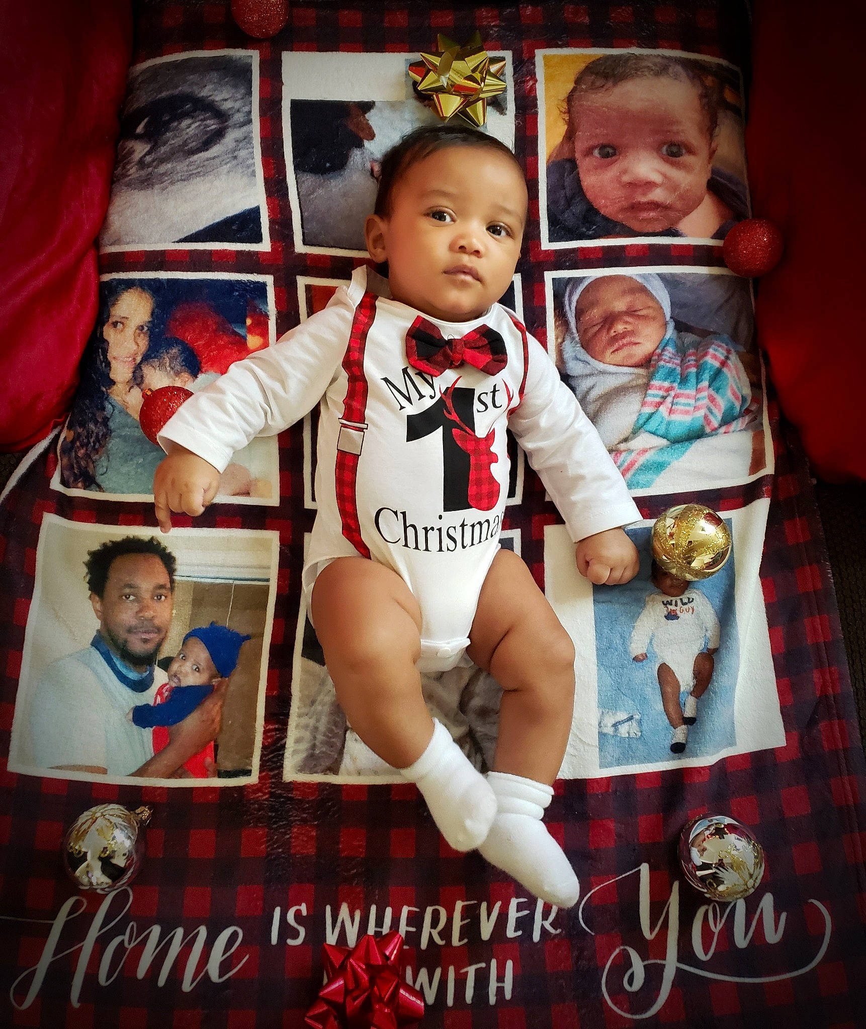 Amari is registered to the contest to win money with this photo: baby, baby_products, baby_safety, baby_toddler_clothing, baby_toys, cheek, child, eye, human, nose, person, plaid, product, sock, tartan, toddler