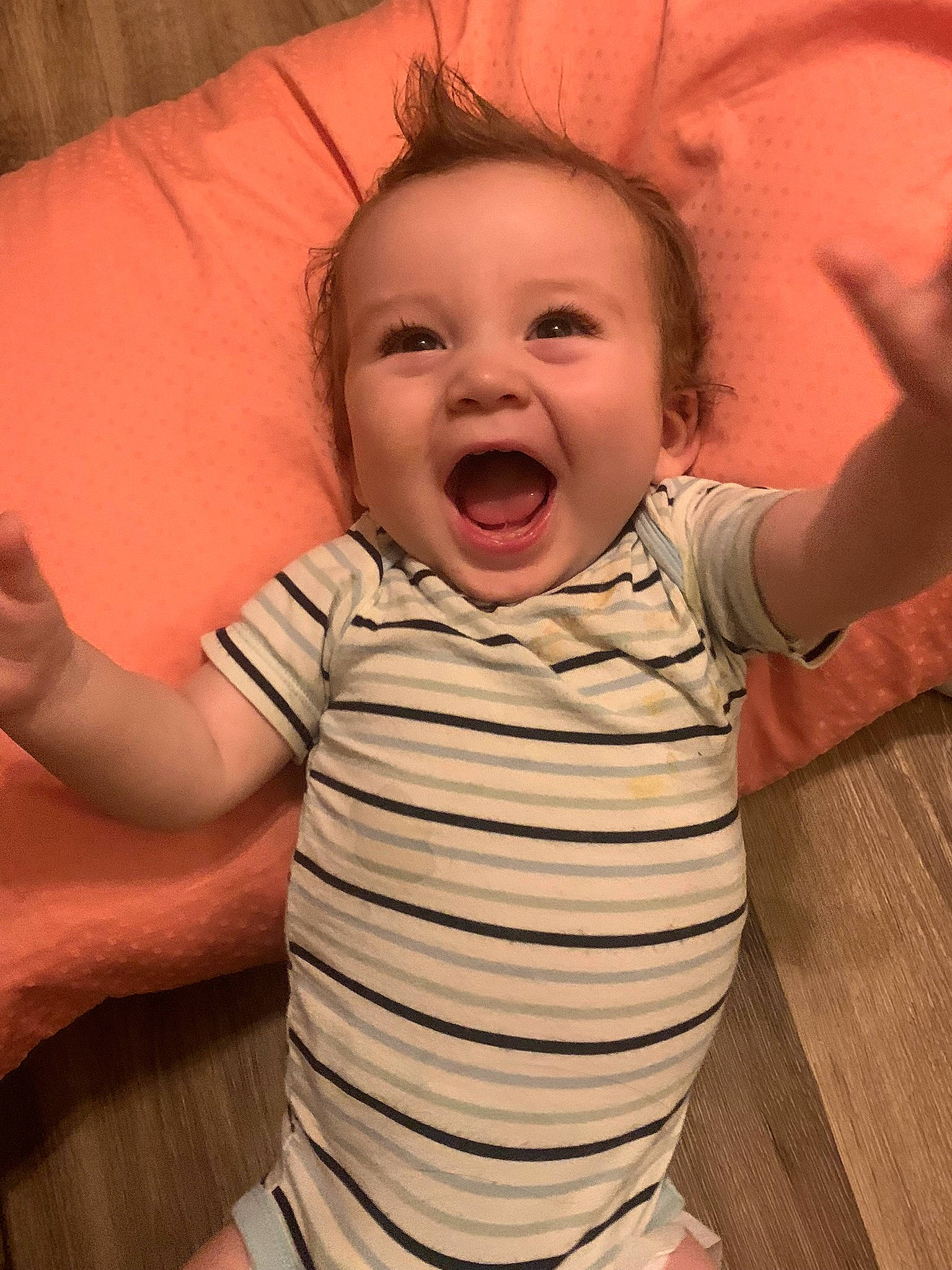 Madden joined the competition — help win amazing prizes! arm, baby, baby_toddler_clothing, cheek, chin, comfort, eye, face, gesture, happy, head, human_body, iris, lip, mouth, neck, nose, person, skin, sleeve