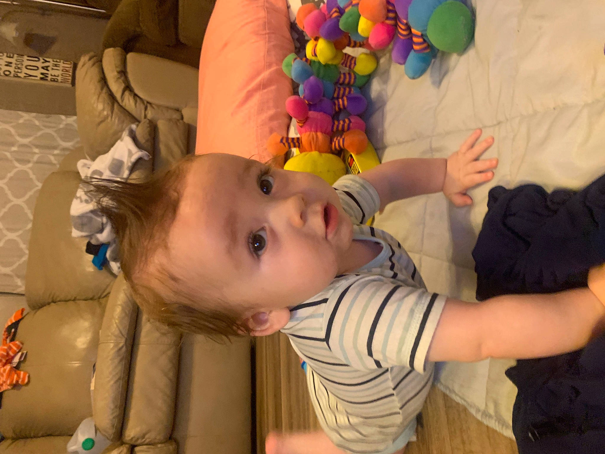 Madden joined the competition — help win amazing prizes! baby, baby_products, baby_toddler_clothing, balloon, cheek, child, ear, event, eye, fun, gesture, happy, iris, leisure, mouth, nose, party_supply, person, room, smile