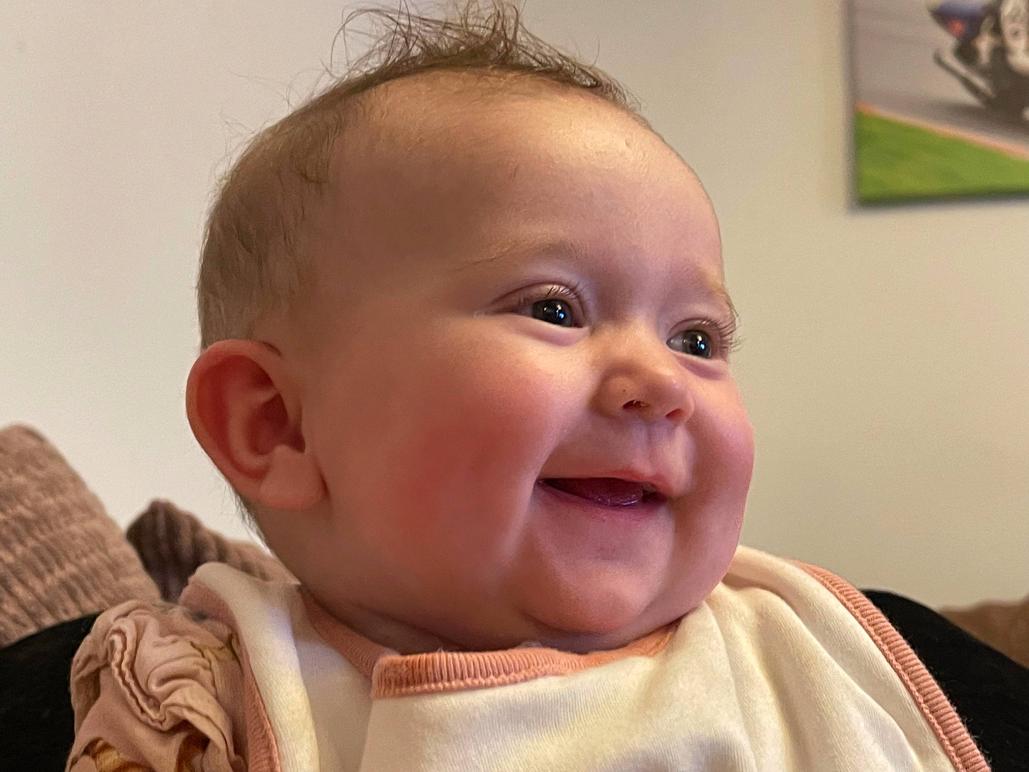 Theodora joined the competition — help win amazing prizes! baby, baby_making_funny_faces, baby_toddler_clothing, cheek, chin, ear, eyebrow, eyelash, forehead, gesture, happy, iris, lip, mouth, neck, nose, person, skin, smile, toddler