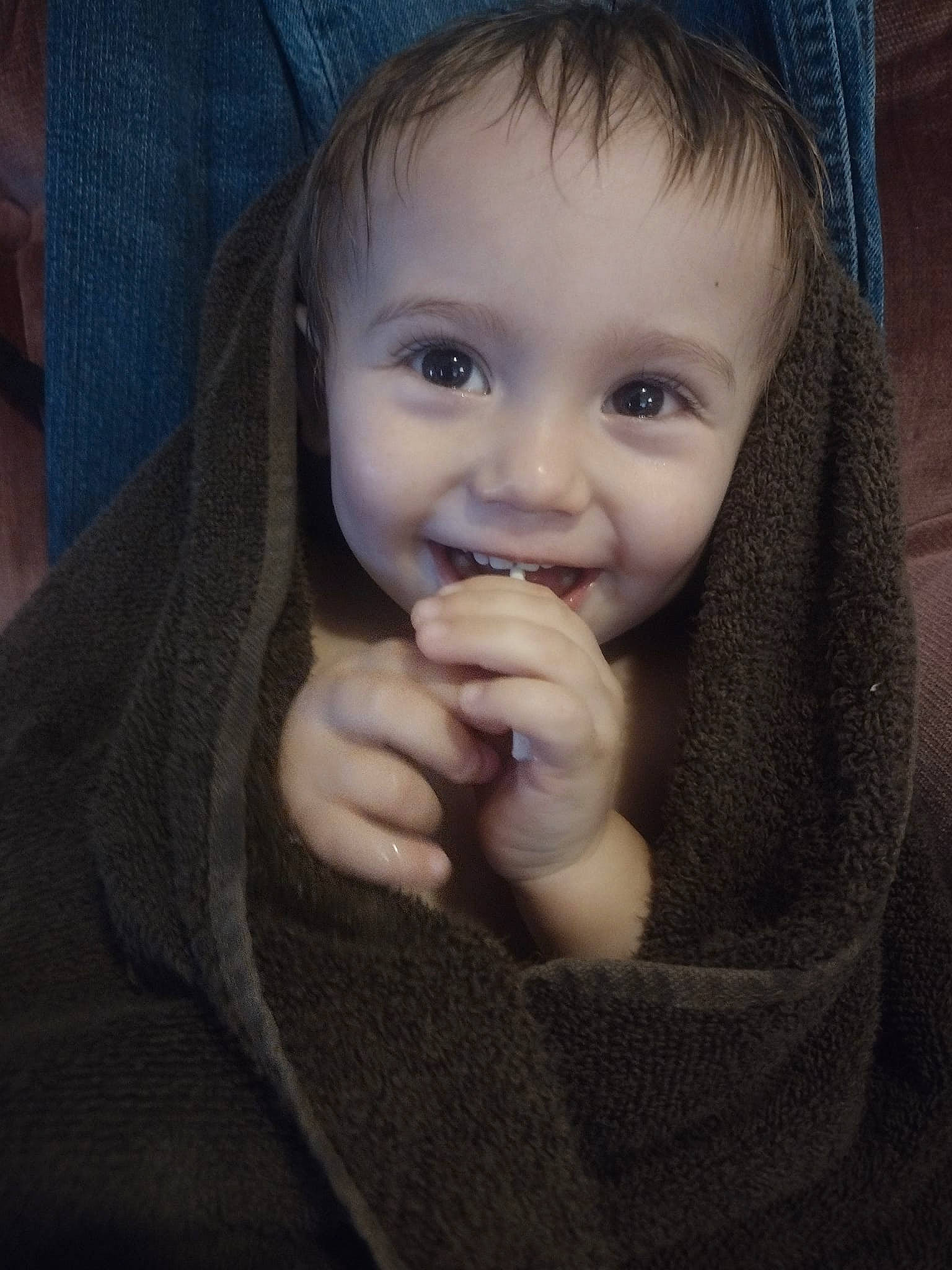 James joined the competition — help win amazing prizes! baby, baby_toddler_clothing, cheek, electric_blue, eyelash, finger, flash_photography, gesture, hair, happy, human_body, joy, lip, mouth, nail, nose, person, skin, smile, thumb