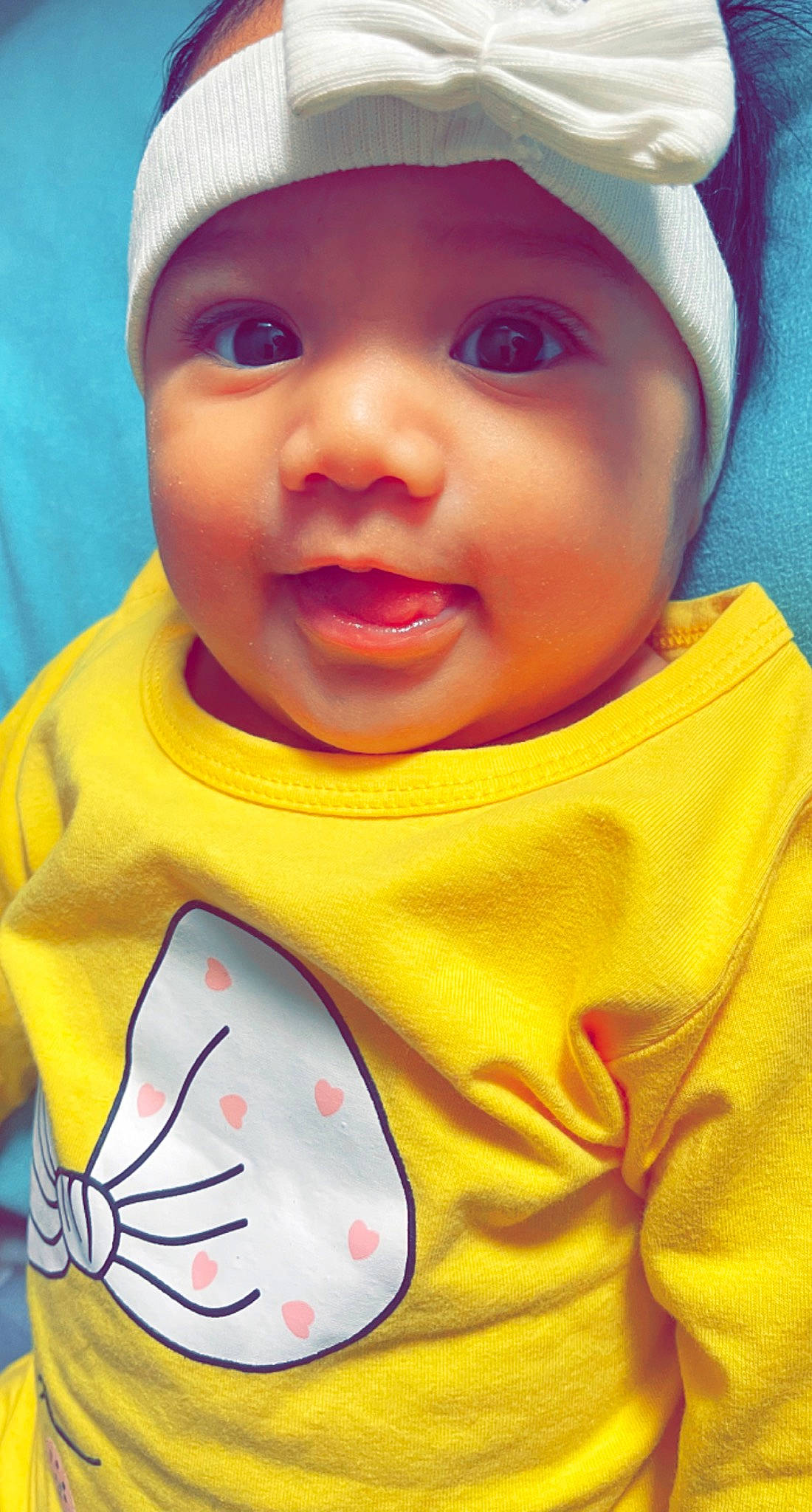 Aryah is registered to the contest to win money with this photo: baby, baby_toddler_clothing, cap, cheek, chin, clothing, cool, face, happy, head, headwear, lip, mouth, nose, organ, person, skin, sleeve, smile, t_shirt