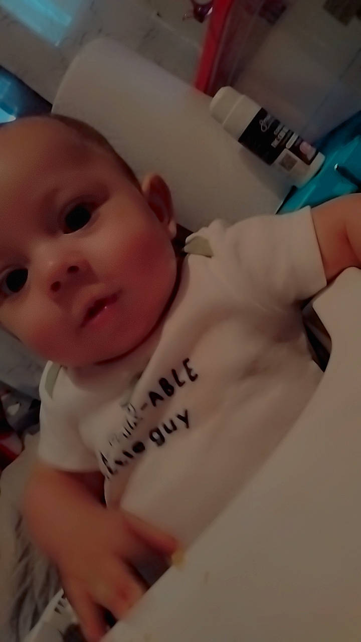 Oliver joined the competition — help win amazing prizes! baby, baby_toddler_clothing, cheek, chin, comfort, cool, eyebrow, eyelash, finger, gesture, happy, lip, mouth, neck, nose, person, skin, sleeve, t_shirt, thumb