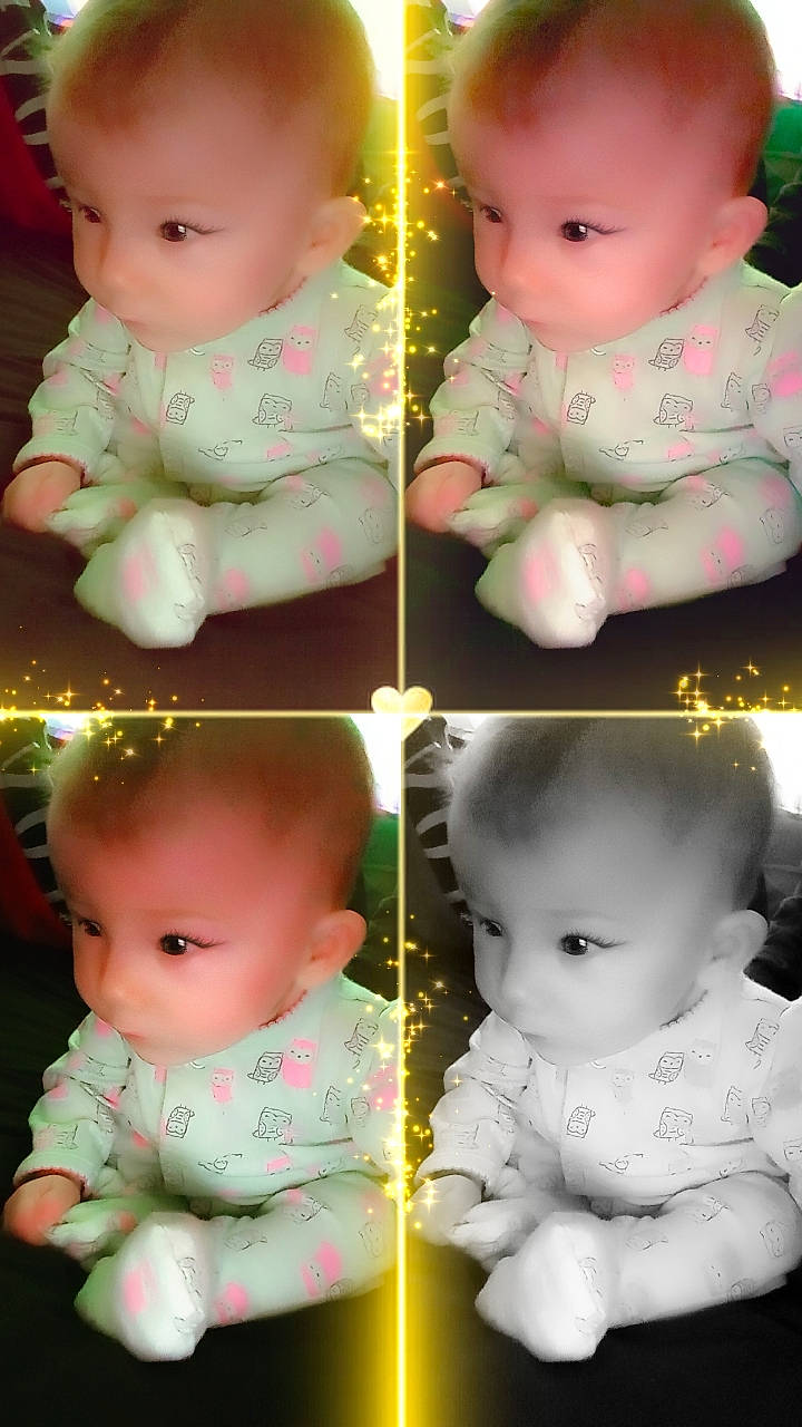 Alora joined the competition — help win amazing prizes! baby, baby_toddler_clothing, cheek, child, chin, eye, eyebrow, face, facial_expression, gesture, hairstyle, head, human, iris, nose, organ, person, photograph, product, skin