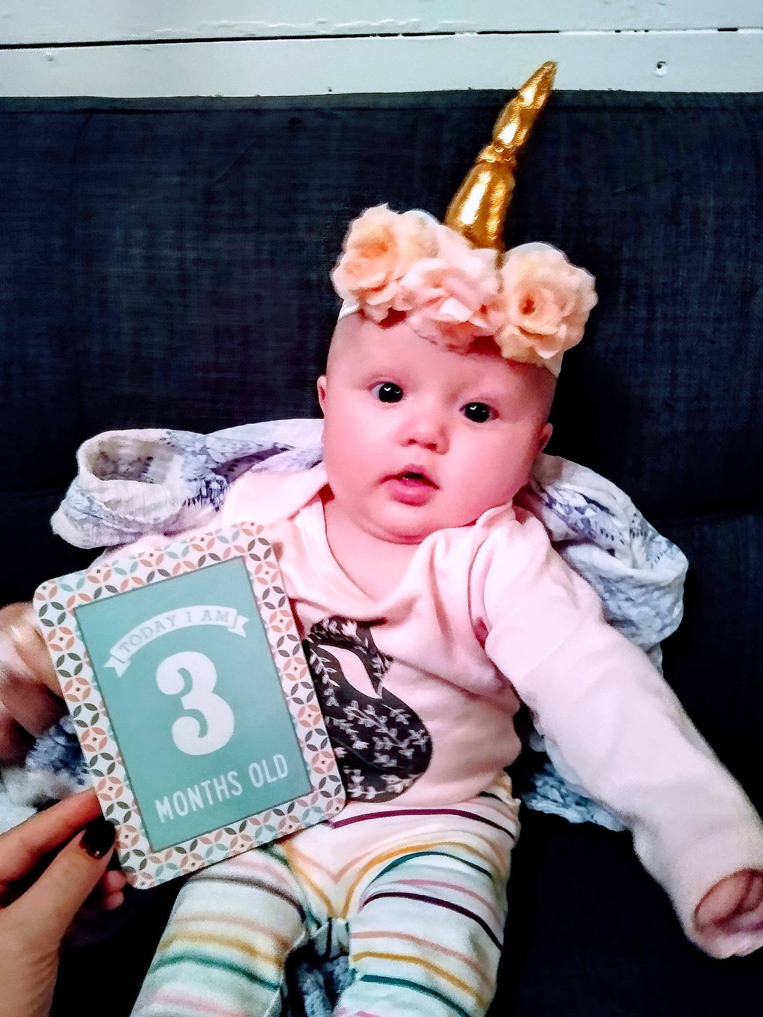 Kendal is registered to the contest to win money with this photo: baby, child, crown, headwear, person, toddler