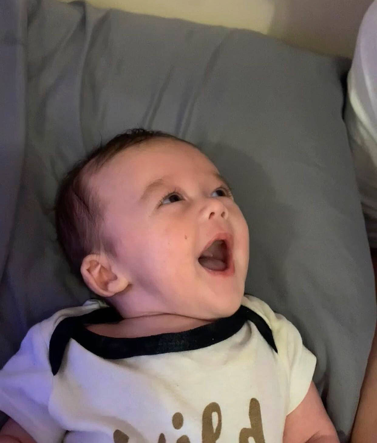 Korbyn joined the competition — help win amazing prizes! baby, baby_toddler_clothing, cheek, chin, comfort, cool, eye, eyebrow, eyelash, happy, human_body, iris, lip, mouth, neck, nose, person, sleeve, smile, t_shirt