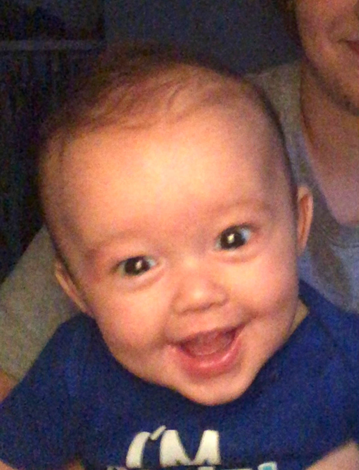 Korbyn joined the competition — help win amazing prizes! baby, black, cheek, chin, ear, eyebrow, forehead, gesture, happy, human, iris, jaw, lip, mammal, mouth, nose, organ, person, photograph, skin