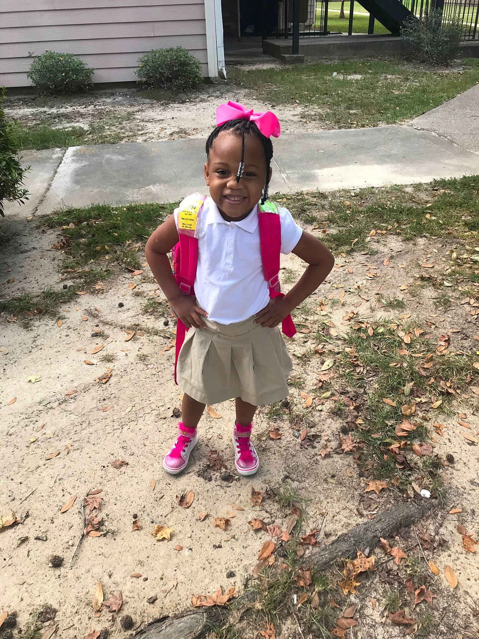 Malayah is registered to the contest to win money with this photo: adaptation, child, fun, joy, leaf, people, person, pink, plant, play, smile, soil, toddler, tree, vacation