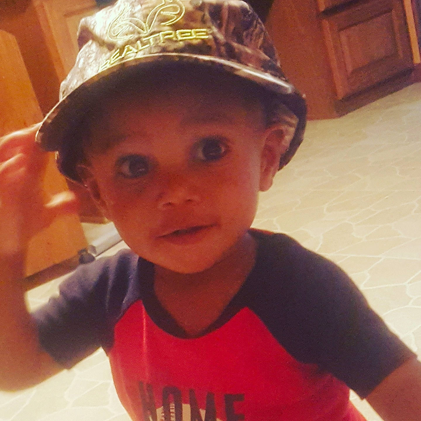 Levi joined the competition — help win amazing prizes! child, cool, face, fashion_accessory, forehead, fun, hat, head, headgear, person, photography, selfie, smile, t_shirt, toddler, vacation