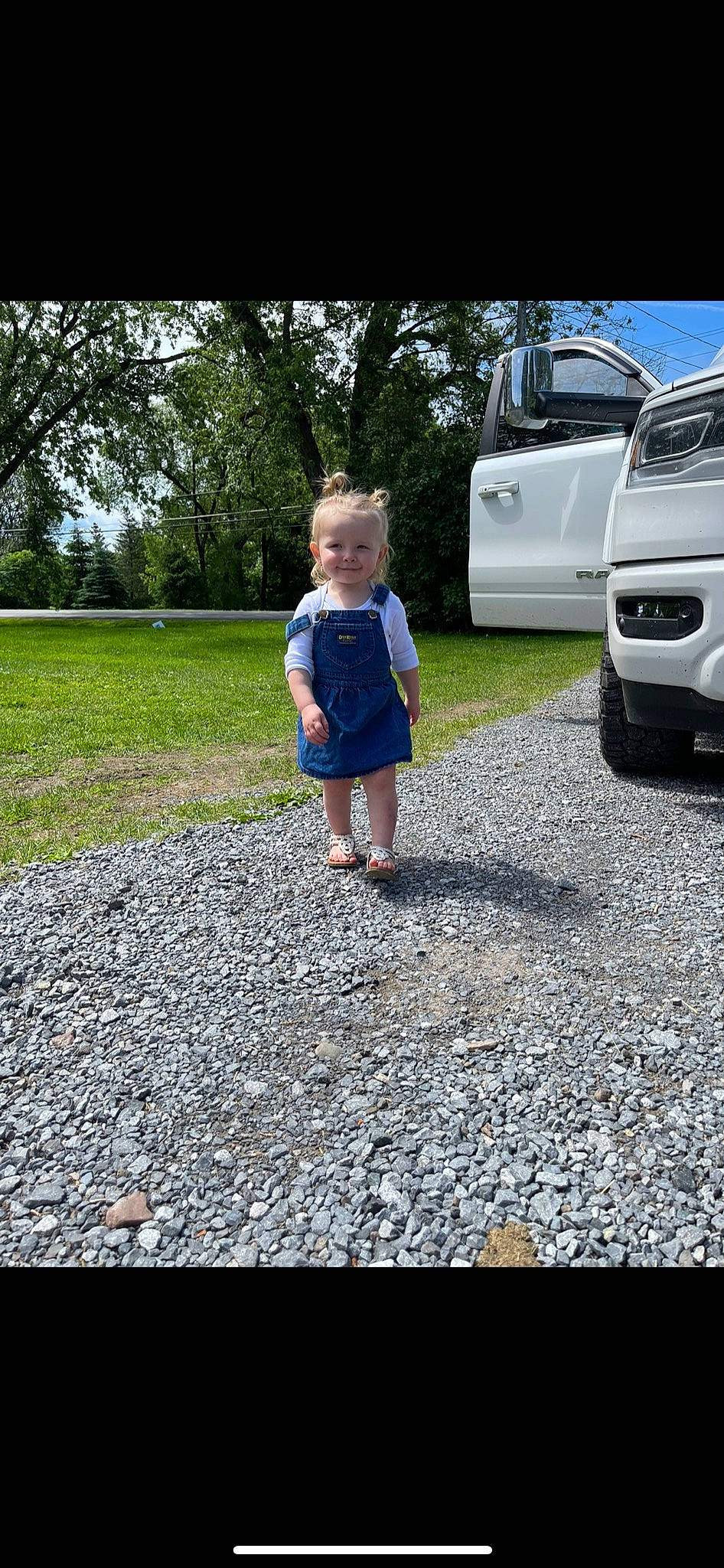 Mckinley joined the competition — help win amazing prizes! asphalt, automotive_design, automotive_exterior, automotive_lighting, automotive_tire, bumper, car, grass, grille, hood, joy, landscape, light, motor_vehicle, people_in_nature, person, plant, road_surface, tire, tree