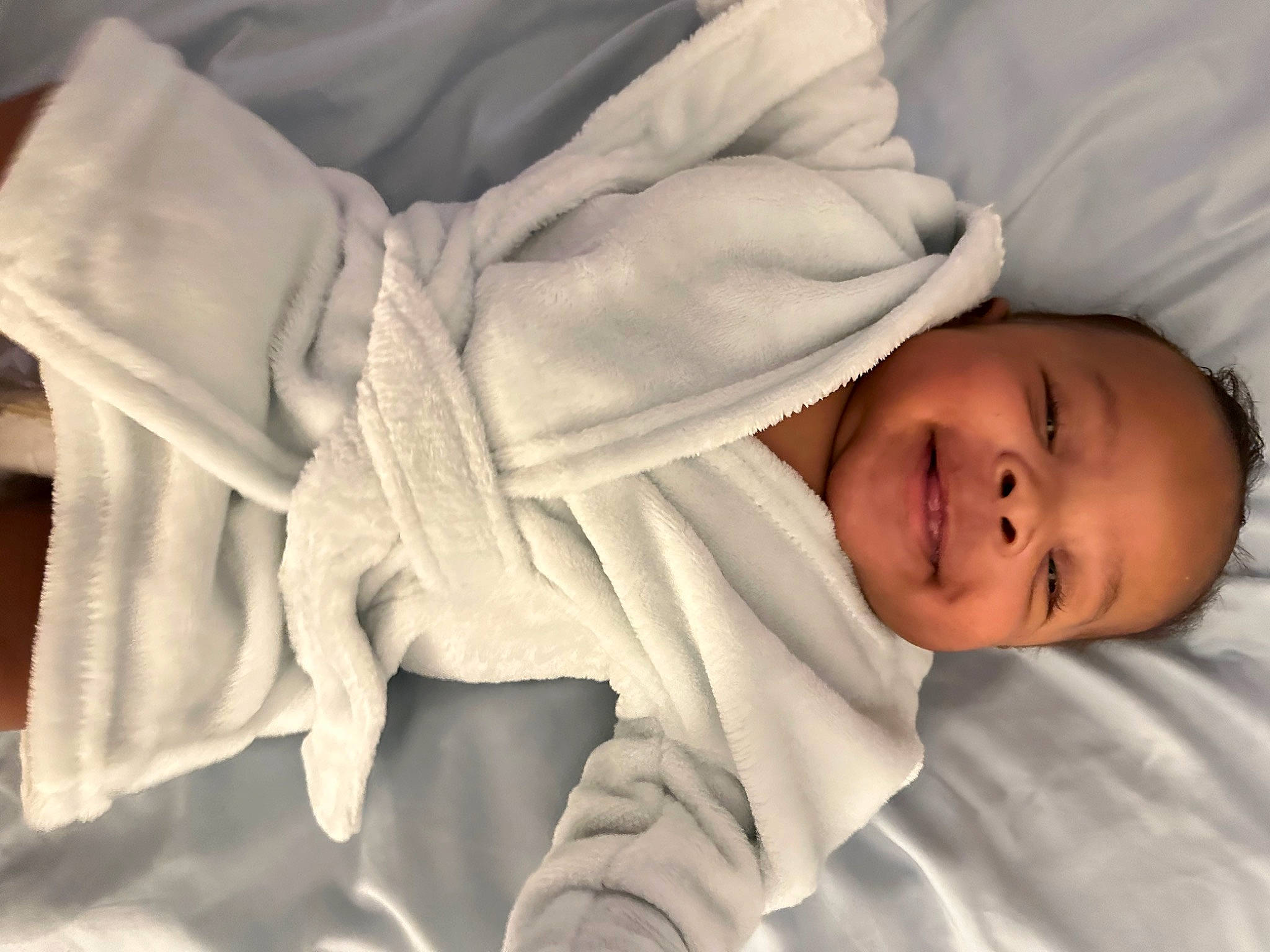Jaylin joined the competition — help win amazing prizes! arm, baby, baby_products, baby_toddler_clothing, cheek, child, comfort, gesture, hand, happy, hat, human_body, joy, linens, person, room, skin, sleeve, smile, textile