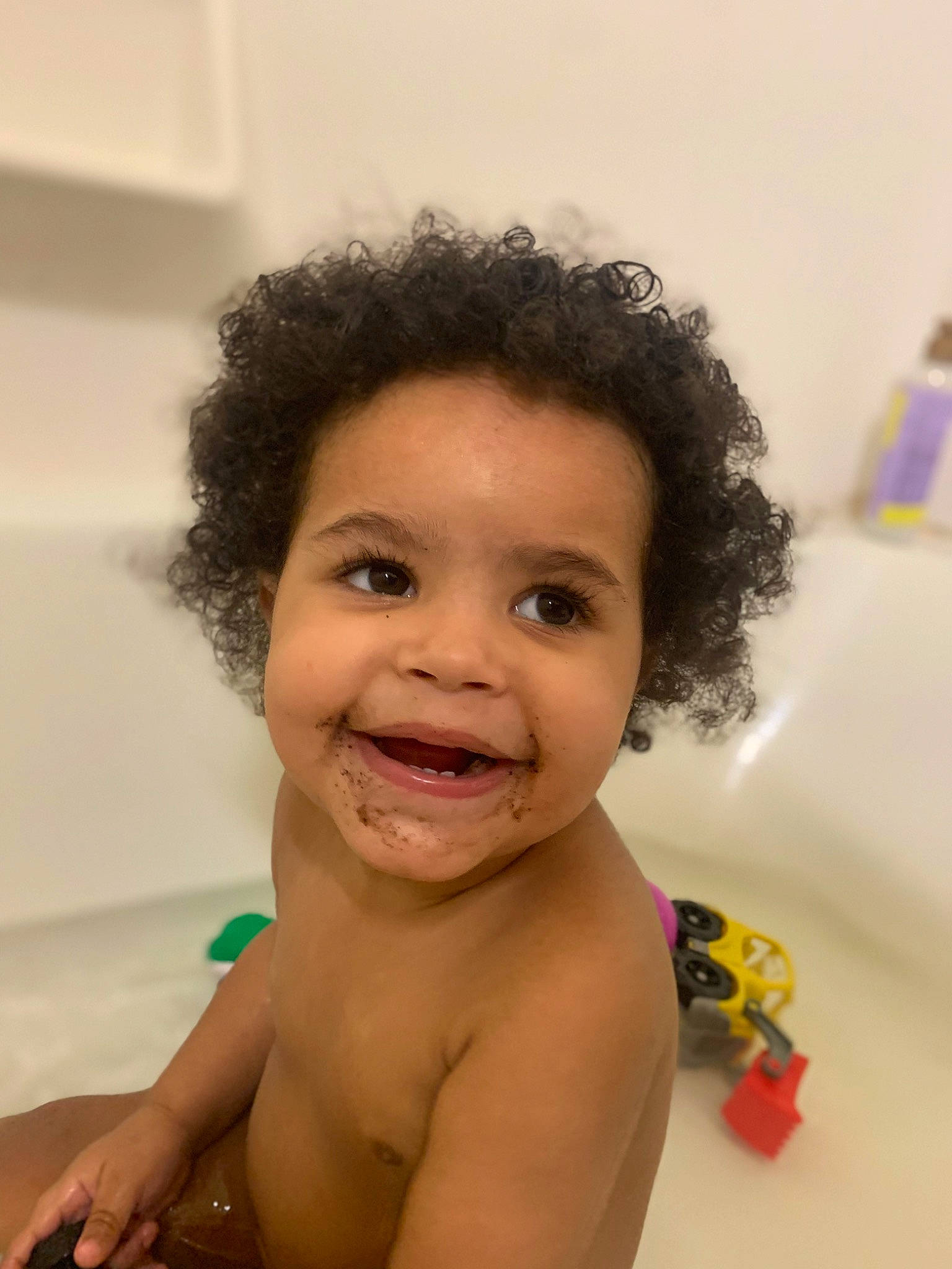 Josiah joined the competition — help win amazing prizes! arm, bathing, black_hair, cheek, chest, child, eyebrow, eyelash, face, forehead, fun, happy, iris, joy, lip, lipstick, mouth, nose, person, skin