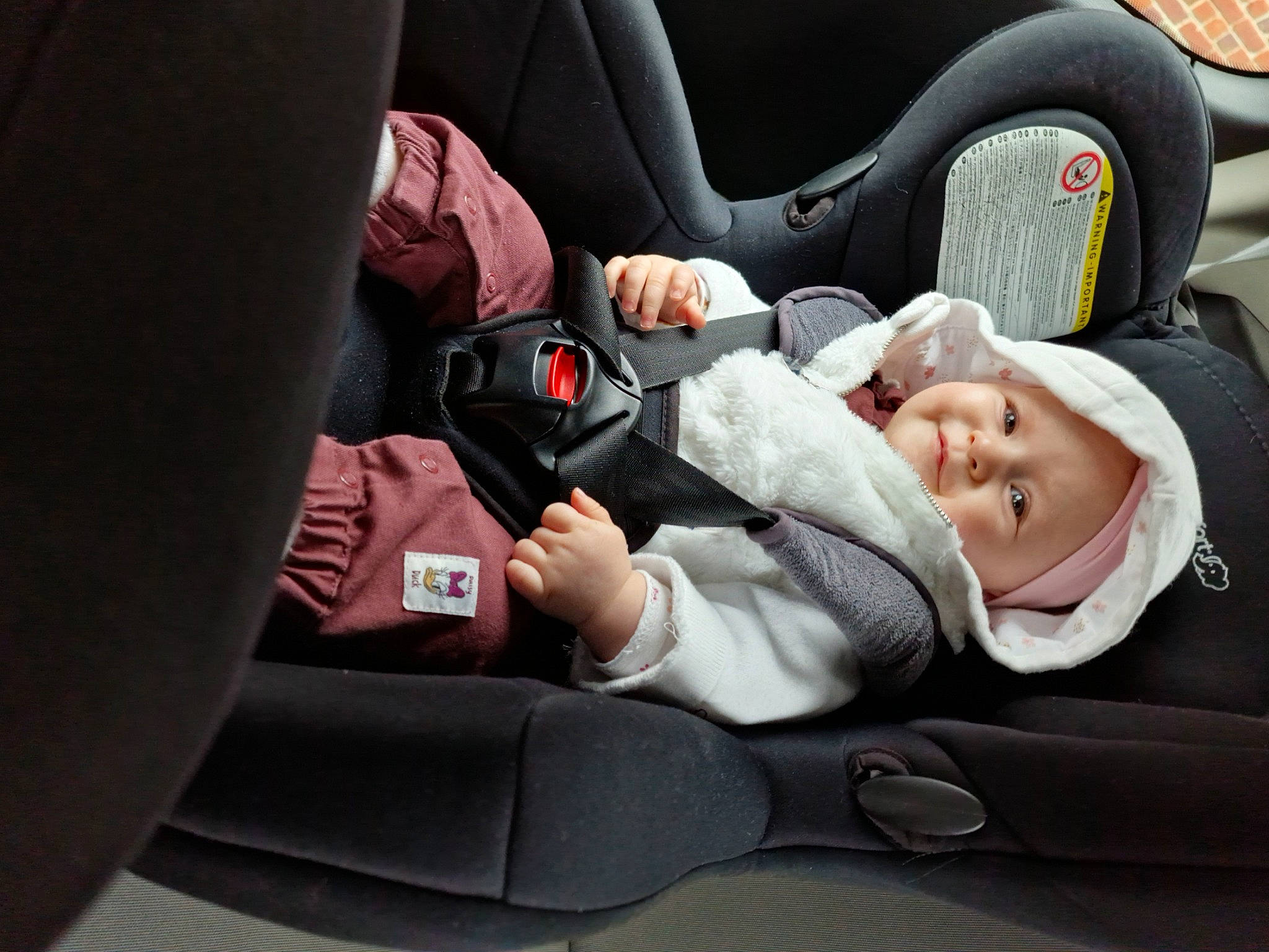 Lilou a rejoint le concours — aidez-le/la à gagner de superbes lots ! auto_part, automotive_design, baby, baby_carriage, baby_in_car_seat, baby_products, car_seat, car_seat_cover, child, comfort, family_car, head_restraint, headwear, luxury_vehicle, motor_vehicle, person, seat_belt, service, sitting, smile