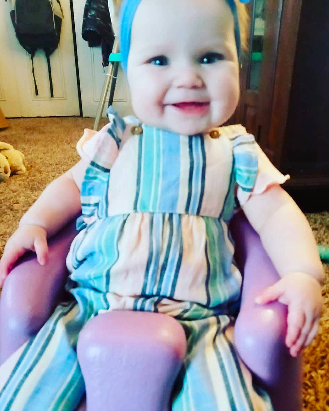 Prosper joined the competition — help win amazing prizes! baby, baby_toddler_clothing, beauty, cheek, child, eye, face, facial_expression, finger, fun, happy, head, iris, joy, person, photograph, pink, skin, sleeve, smile