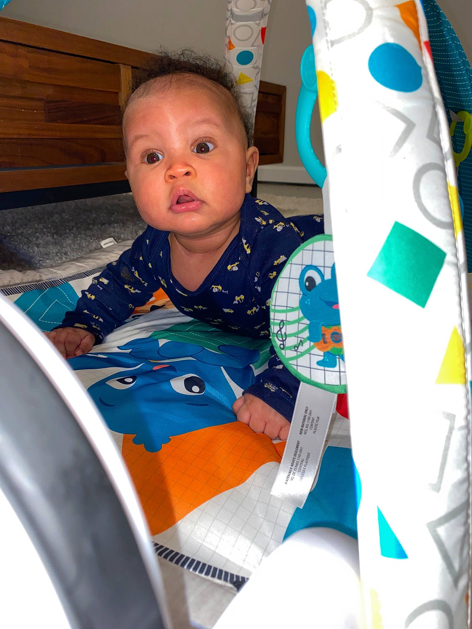 Jared joined the competition — help win amazing prizes! baby, child, person, play, surprise, toddler