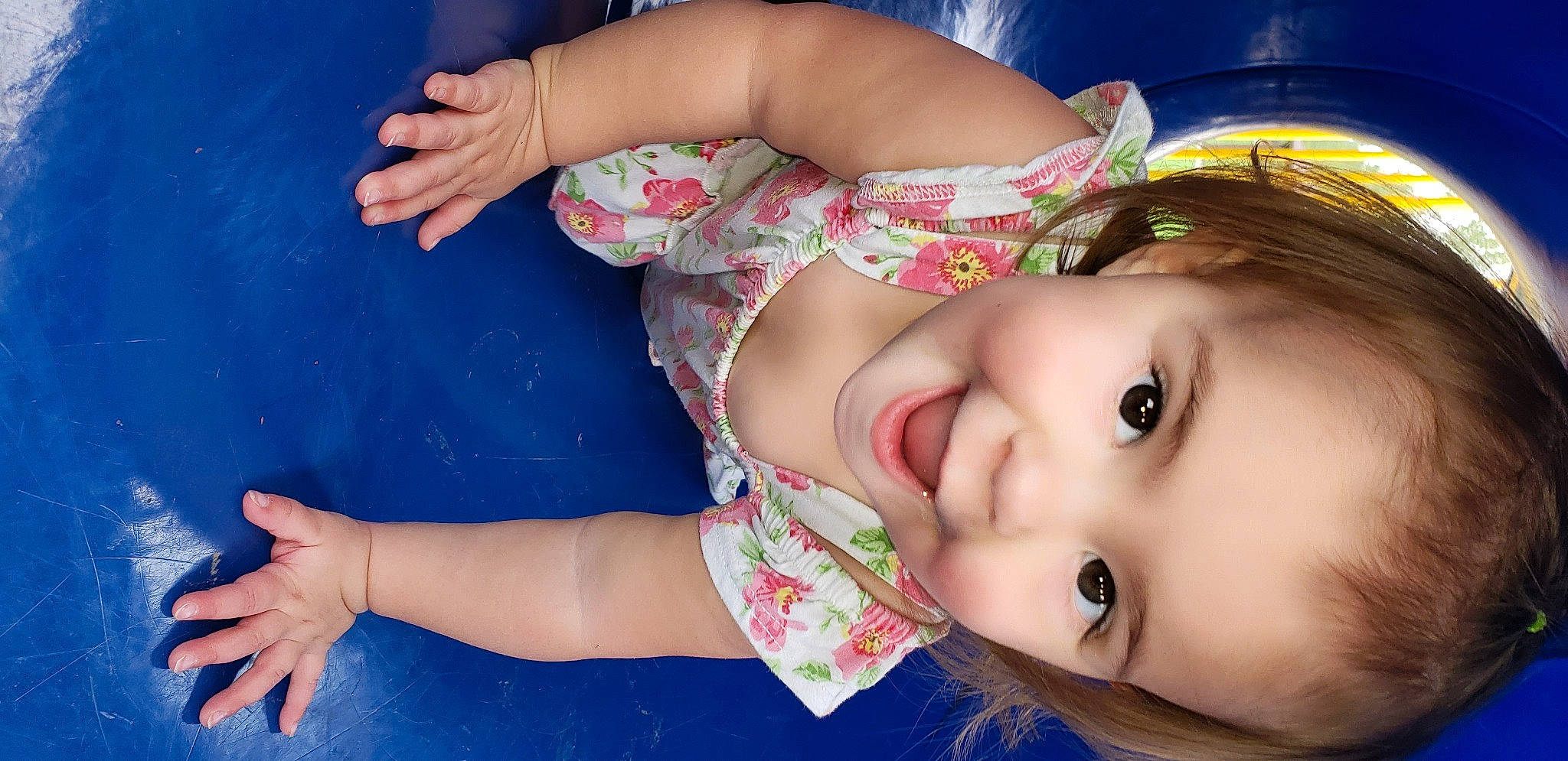 Jurnee is registered to the contest to win money with this photo: arm, baby, beauty, cheek, child, eye, face, finger, fun, hand, happy, lip, mouth, neck, nose, person, photography, pink, skin, smile