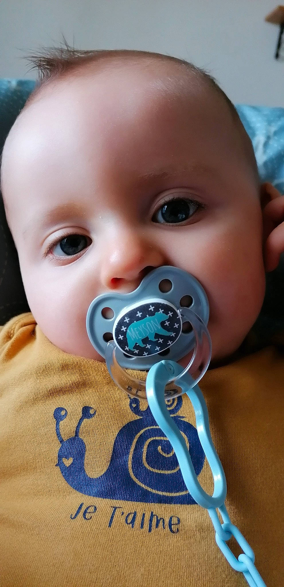 Meyson participe au concours pour gagner de l'argent avec cette photo : baby, cheek, child, head, lip, mouth, person, toddler