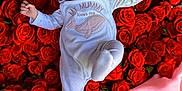 Nami participe au concours pour gagner de l'argent avec cette photo : adorable, baby, child, clothing, cute, expression, face, flower_bed, indoor, infant, lying_down, newborn, onesie, pink_blanket, portrait, red_roses, roses, soft_texture, text, whale