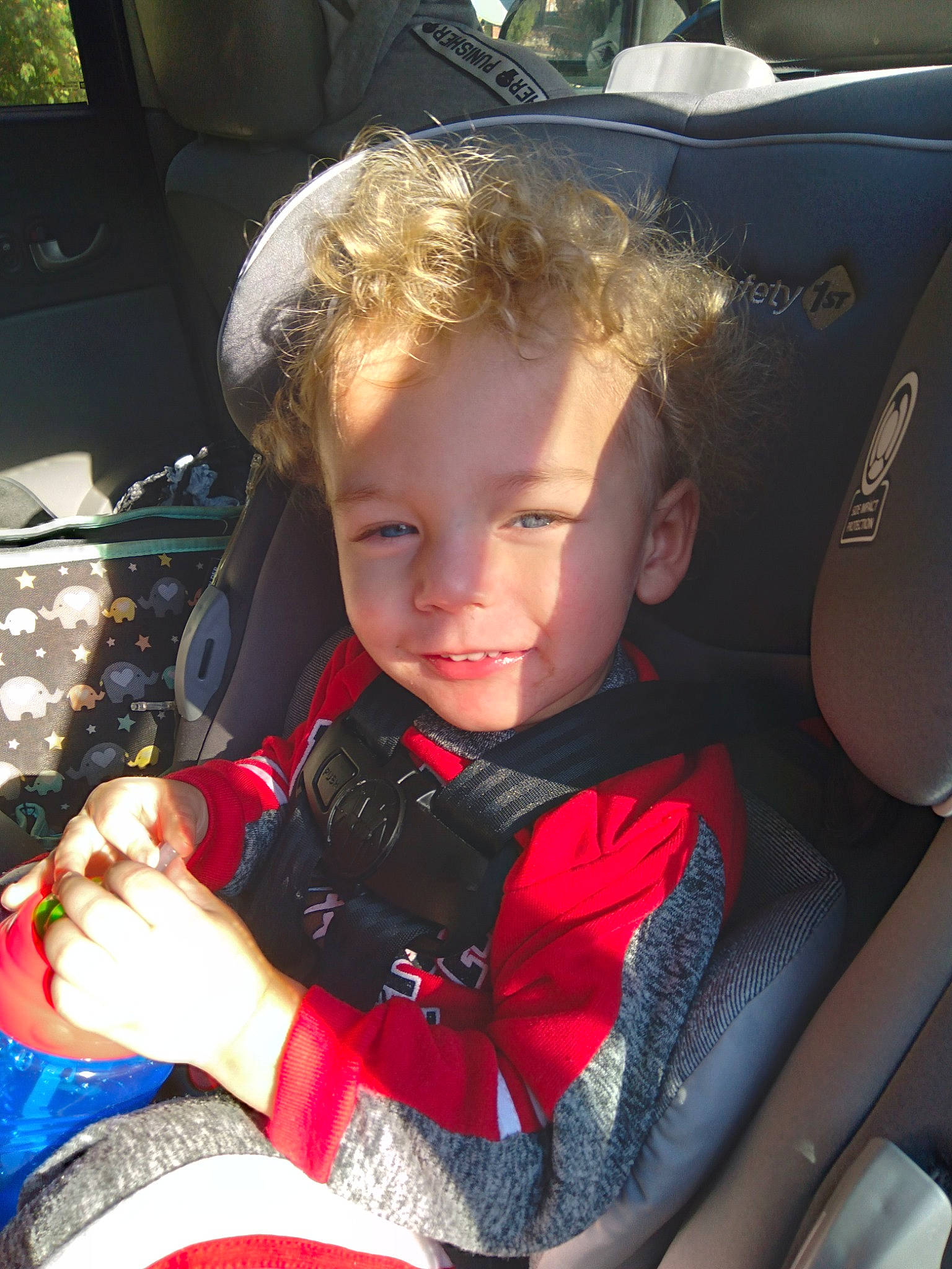 Kingston joined the competition — help win amazing prizes! auto_part, baby, baby_in_car_seat, car, car_seat, child, cool, fun, person, plant, seat_belt, skin, smile, steering_wheel, toddler, vacation