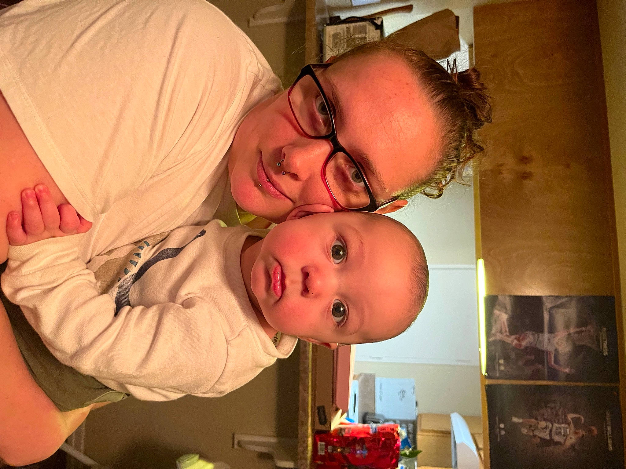 Cooper joined the competition — help win amazing prizes! baby, child, event, eyewear, fun, glasses, happy, iris, joy, mouth, nose, person, room, smile, toddler