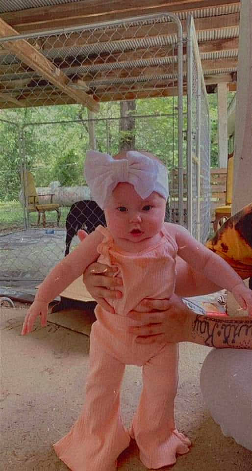 Alyvia joined the competition — help win amazing prizes! art, baby, baby_toddler_clothing, child, costume, fun, happy, hat, head, headgear, headwear, leisure, peach, person, recreation, sitting, skin, sun_hat, temple, toddler