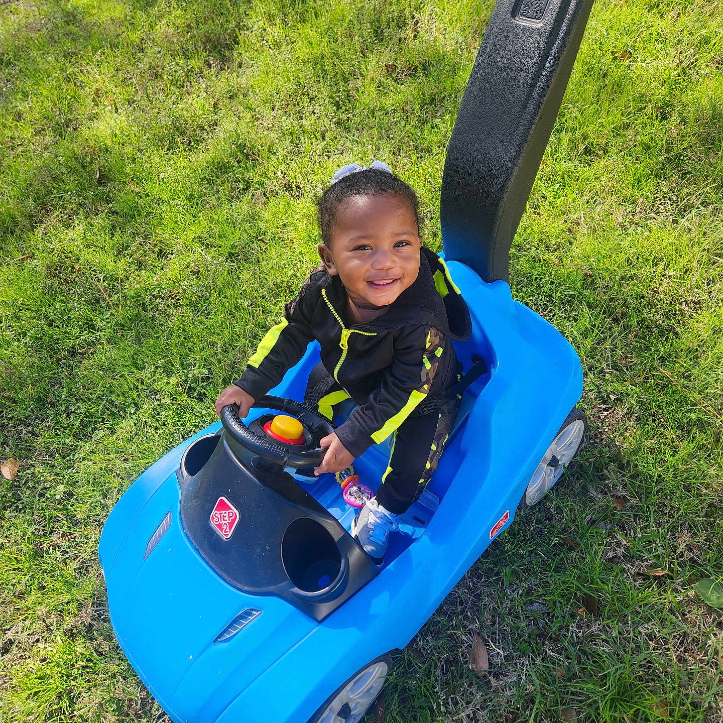Alaina joined the competition — help win amazing prizes! boy, child, clothing, device, face, grass, head, lawn, lawnmower, male, nature, outdoorplayarea, outdoors, park, person, photography, plant, playarea, portrait, tool