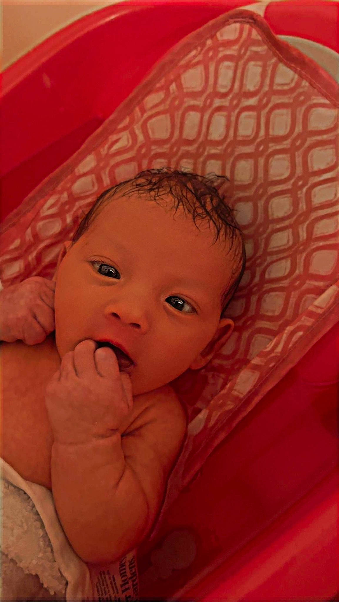 Briella joined the competition — help win amazing prizes! baby, cheek, chin, comfort, eye, eyebrow, eyelash, face, fun, gesture, hairstyle, head, human_body, iris, lip, mouth, nose, person, pink, skin