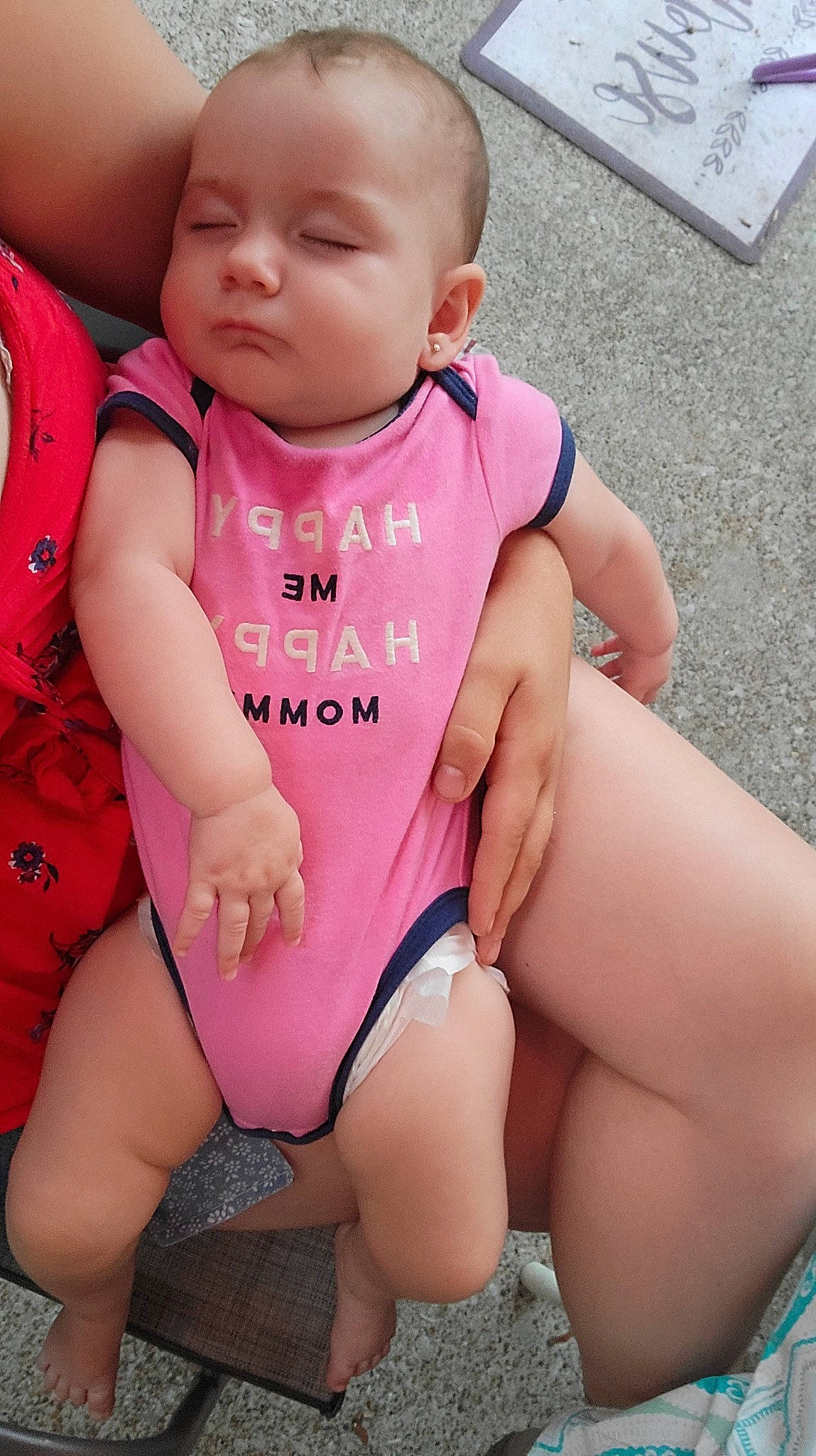Joyann joined the competition — help win amazing prizes! baby_toddler_clothing, cheek, chest, eye, face, finger, gesture, happy, head, joint, leg, muscle, neck, one_piece_swimsuit, person, pink, skin, sleeve, thigh, thumb