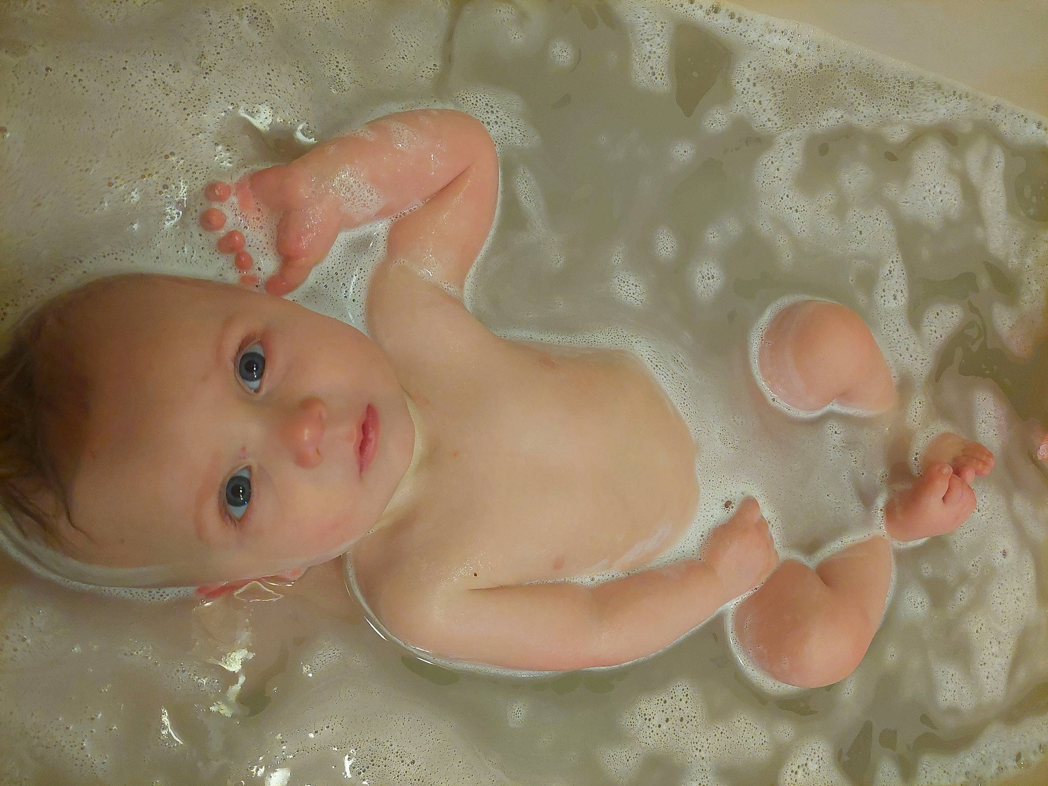 Franky joined the competition — help win amazing prizes! art, baby, baby_bathing, baby_products, bathing, bathtub, cheek, chest, child, face, finger, fluid, fun, hand, head, paint, person, pink, skin, toddler