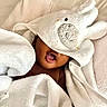 Kamouri is registered to the contest to win money with this photo: baby, blanket, bunny, child, covered, cozy, cute, expression, face, indoors, infant, lying_down, mouth_open, plush, resting, sleepwear, soft, towel, white, wrapped
