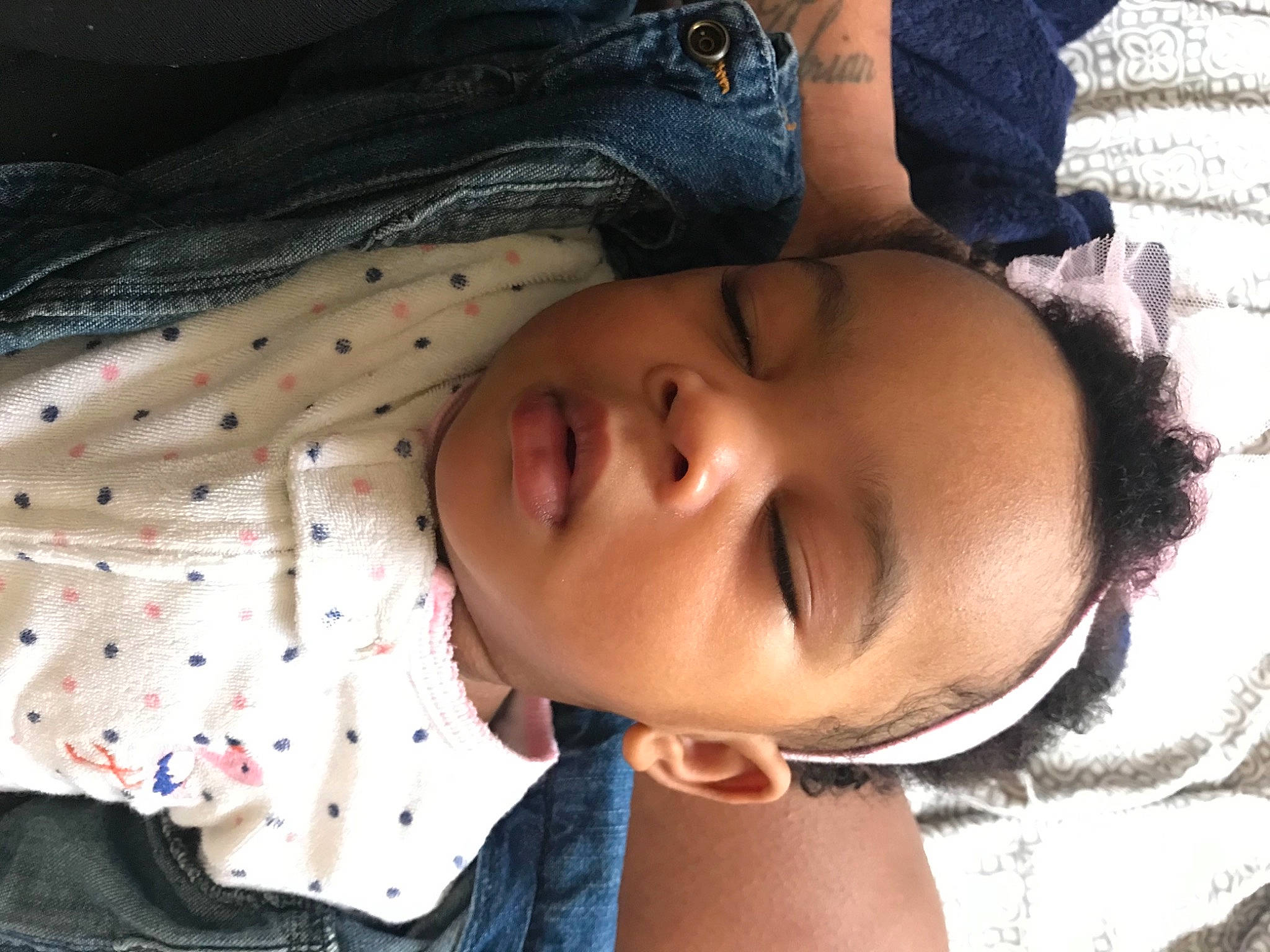 Aliyah joined the competition — help win amazing prizes! baby, cheek, child, chin, ear, face, head, mouth, nap, neck, nose, person, skin, sleep, smile